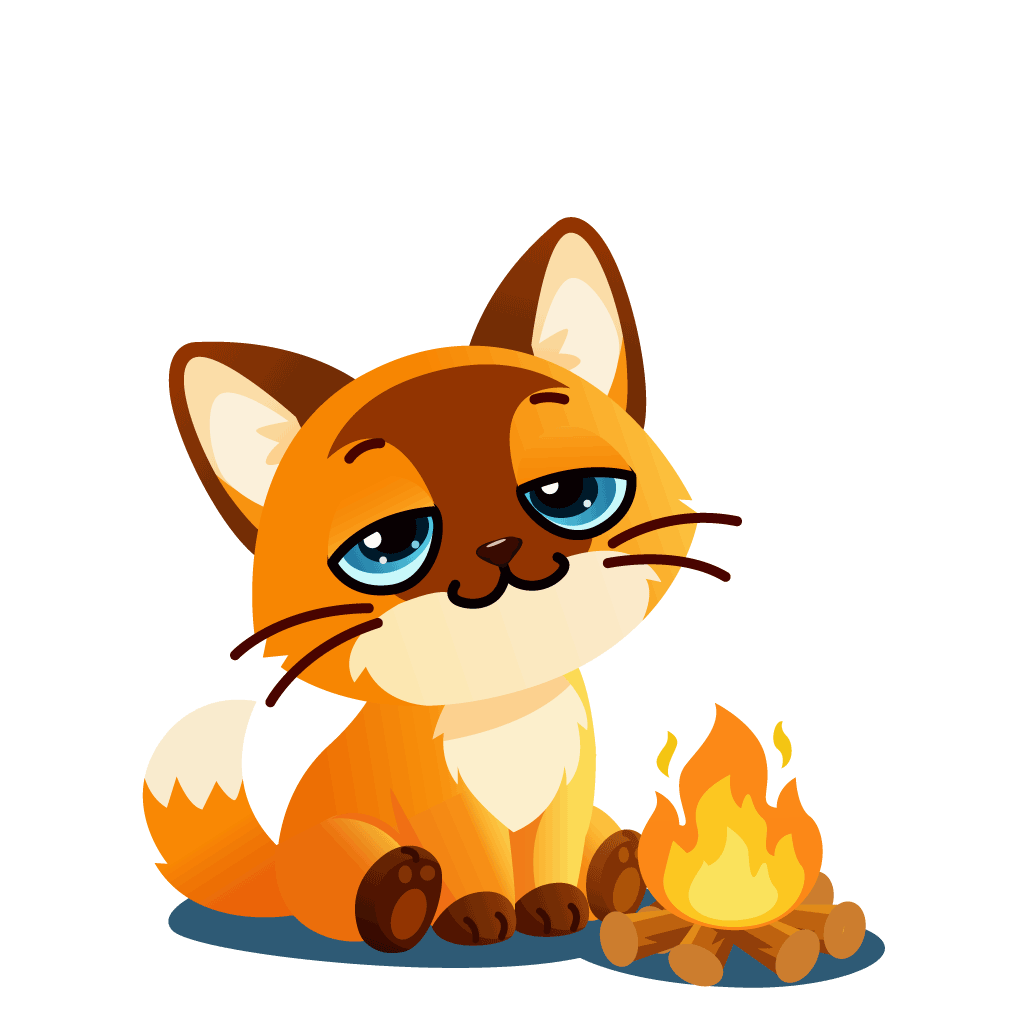 Fire streak cat