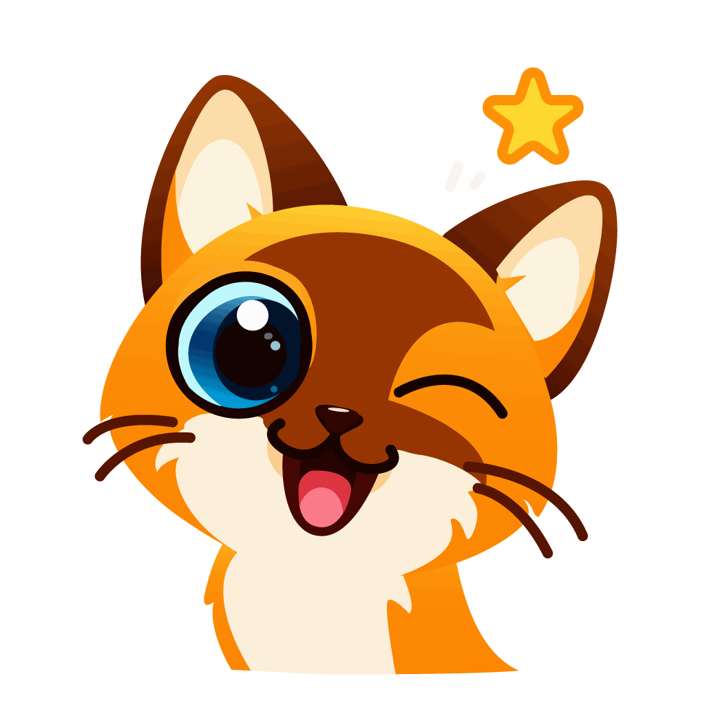 Happy mood cat